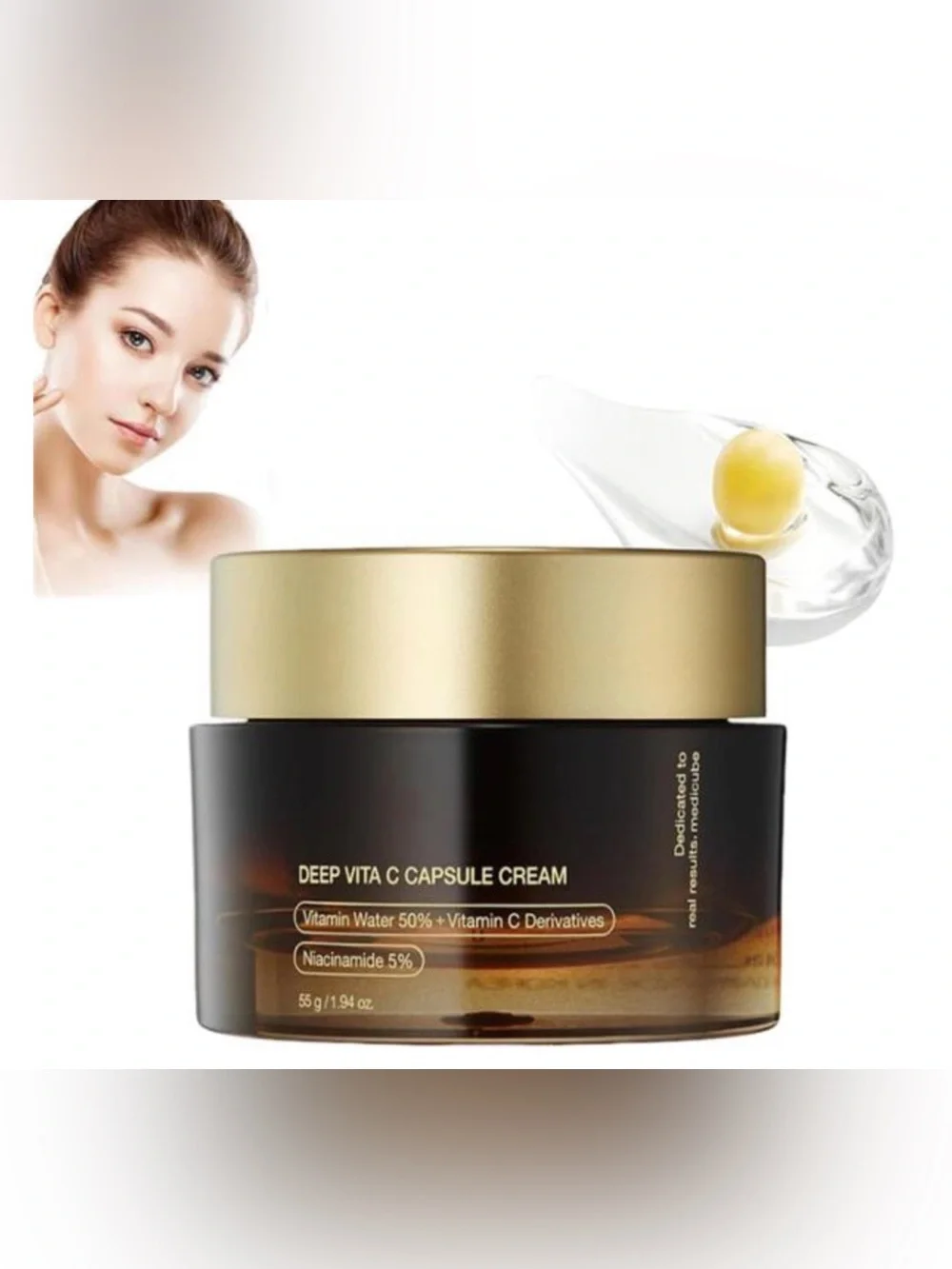 NIB Deep Vita C Capsule Cream Women’s Facial Size 1.76 Oz